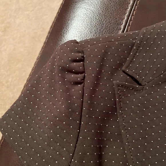 Worthington Dark Brown Polka Dot Blazer - Picture 4 of 7